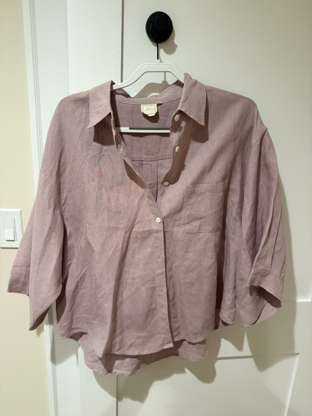 Deiji Studios Light Mauve Linen Set
